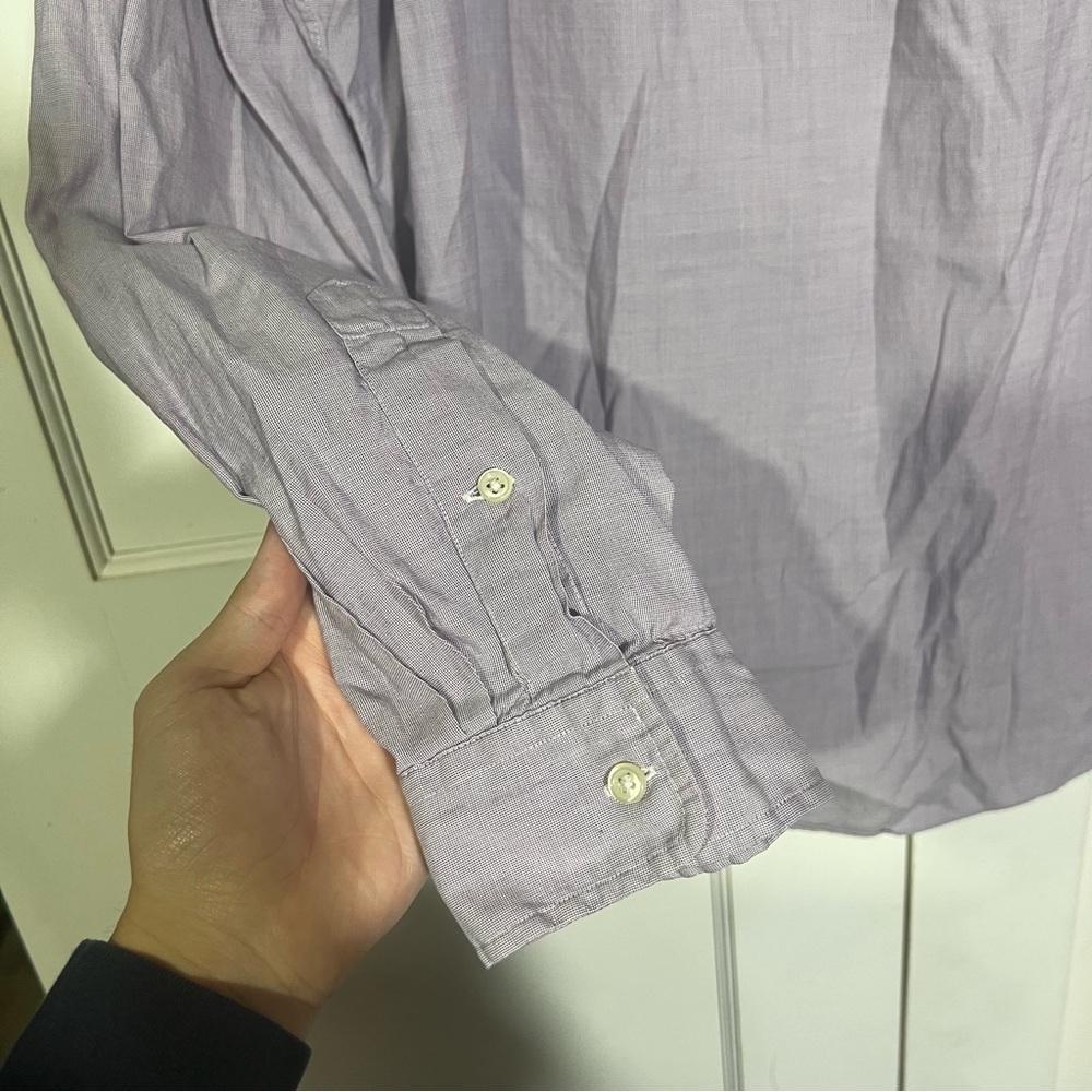 Polo Ralph Lauren Men's Button Down Shirt Purple with Green Pony Size XXL - Picture 9 of 9